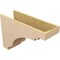 Ekena Millwork 10"W x 30"D x 20"H Classic Pescadero Rough Cedar Woodgrain TimberThane Corbel, Primed Tan CORUR10X30X20PECRCPR - alternate 2